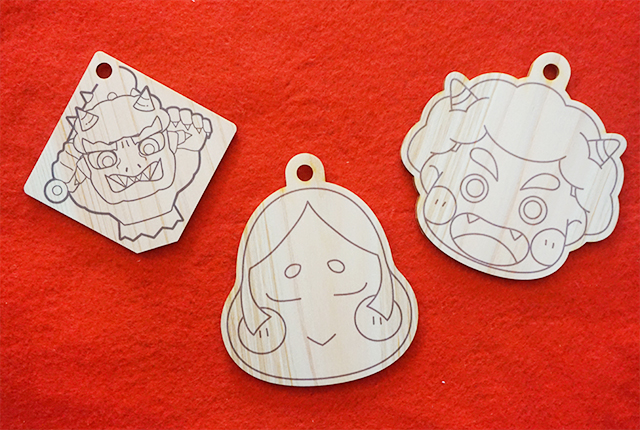 ぬりえ絵馬（小サイズ）